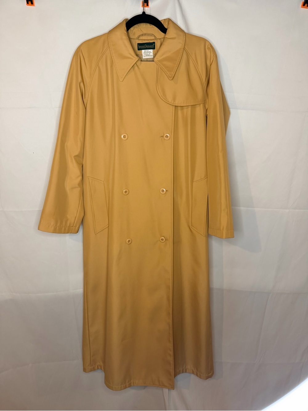 Vintage Harve Benard Holtzman Camel/Khaki Maxi Trench Coat Women’s Made Belarus